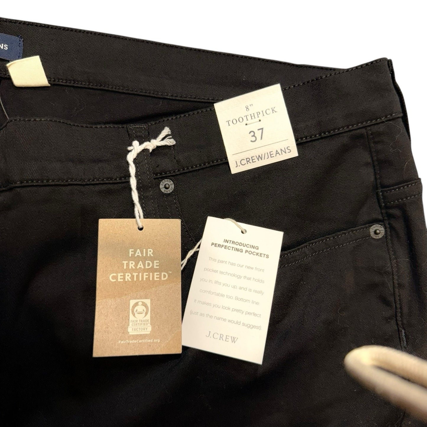J.Crew Jeans Women’s Size 31 Tall Black Slim Straight Stretch Denim NWT