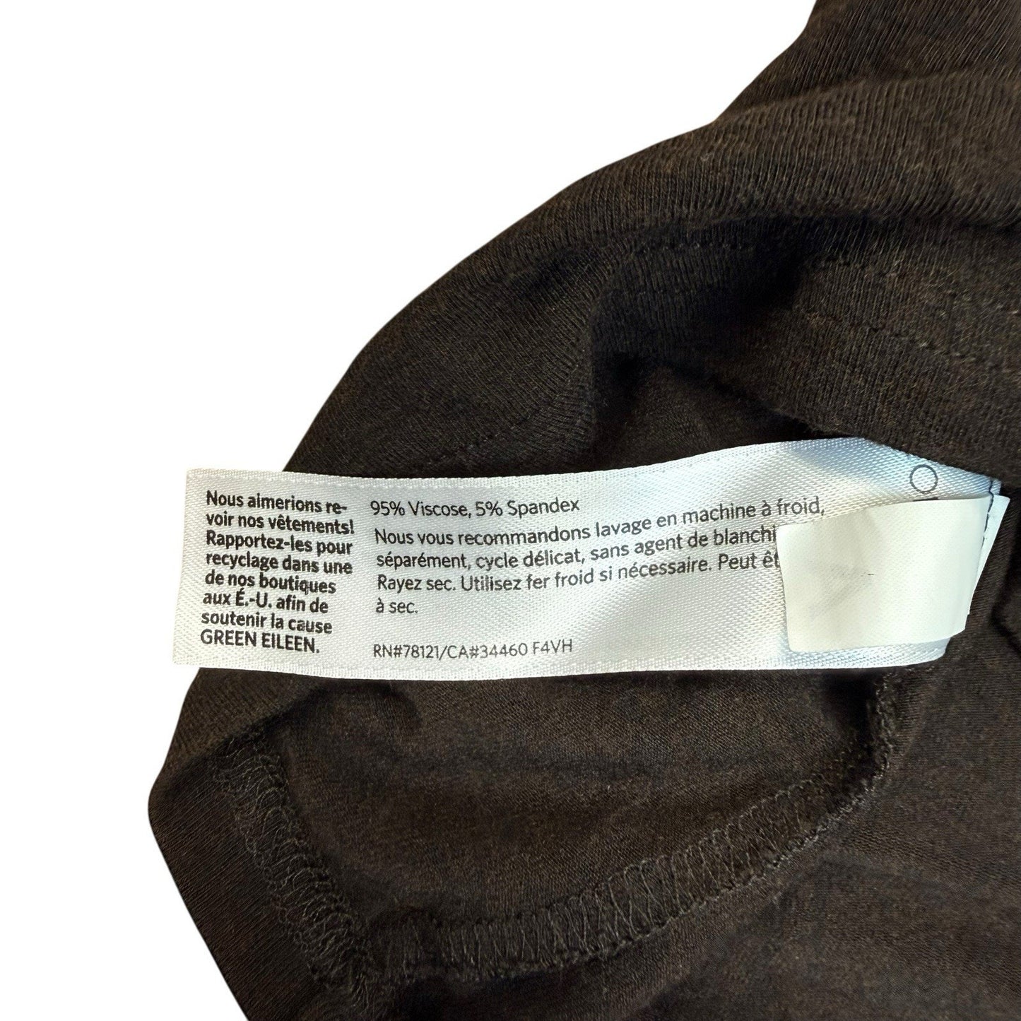 Eileen Fisher Black Long Sleeve Knit Top Women's Blouse SP