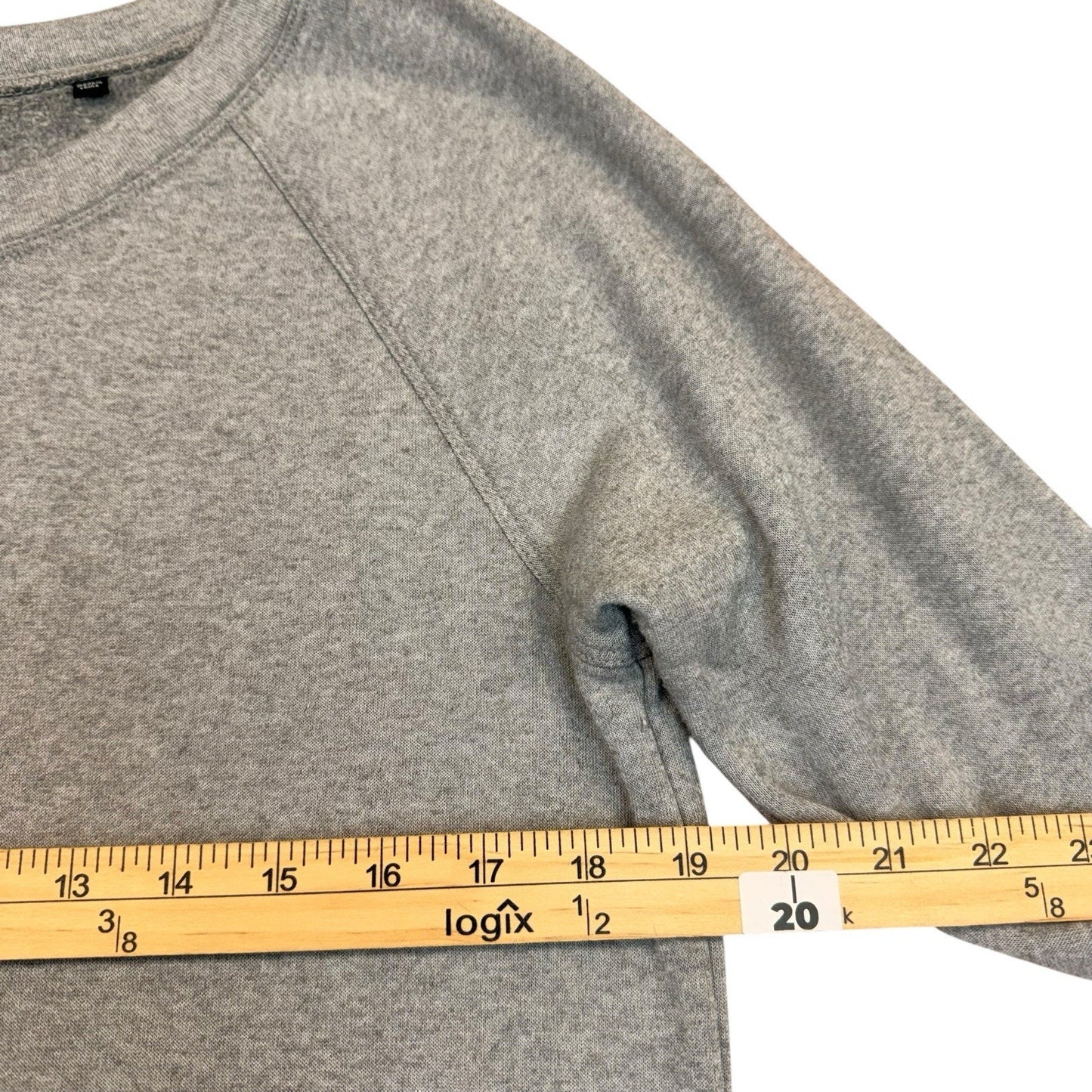 Cabi Gray Knit Ruffle Hem Tunic Dress Size M Women's