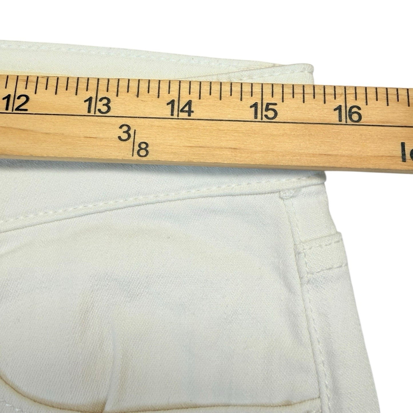 Pilcro and the Letterpress Jeans Size 29 White Straight Leg Mid Rise Women's