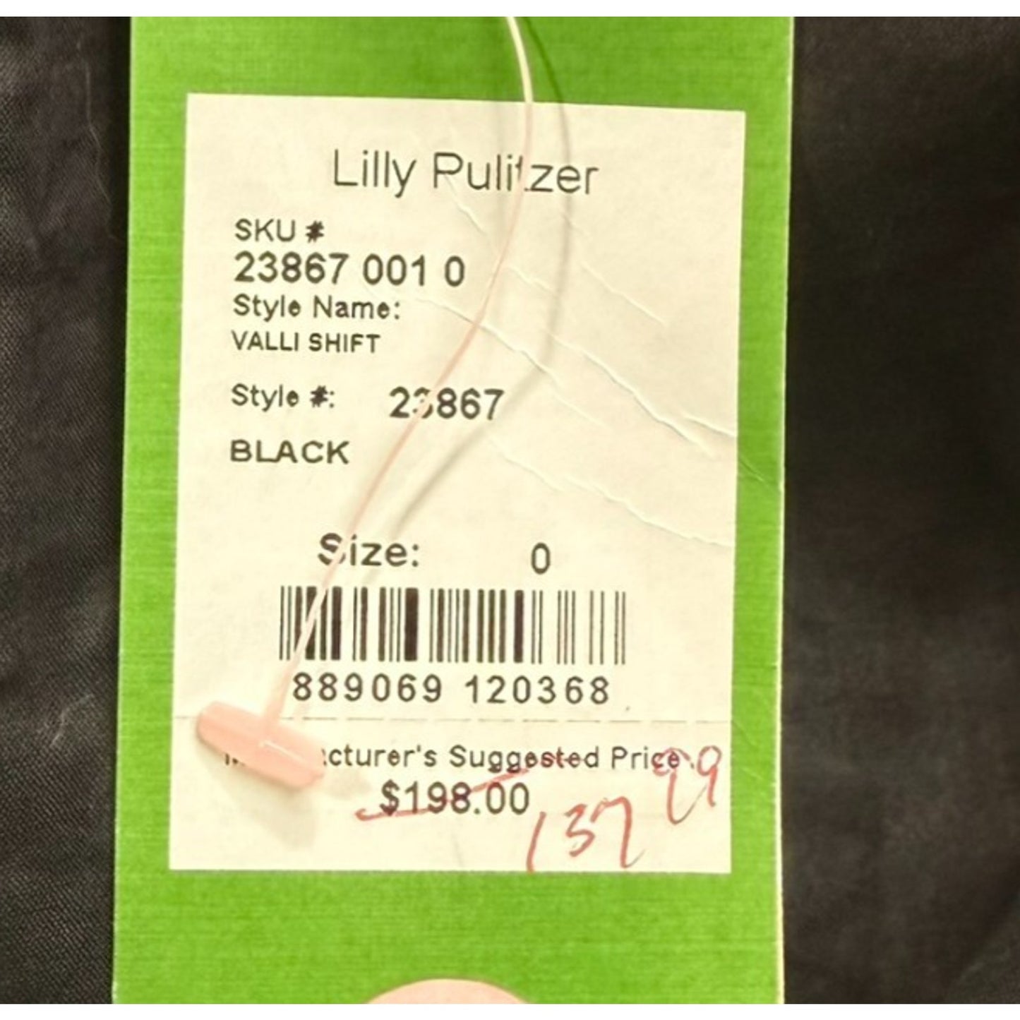 NWT Lilly Pulitzer Valli Shift Dress Black Size 0 Cotton MSRP $198 Women's