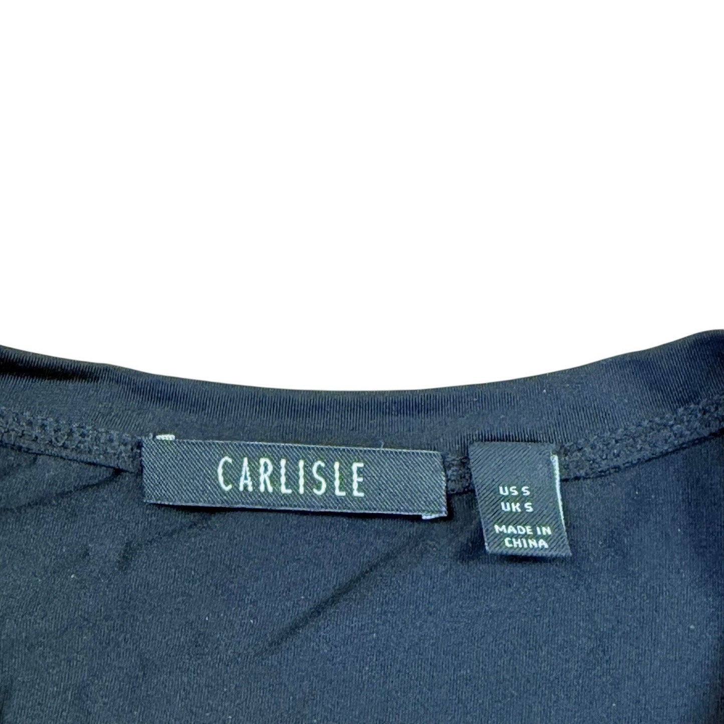 Carlisle Black Short Sleeve Knit T-Shirt Women's Small