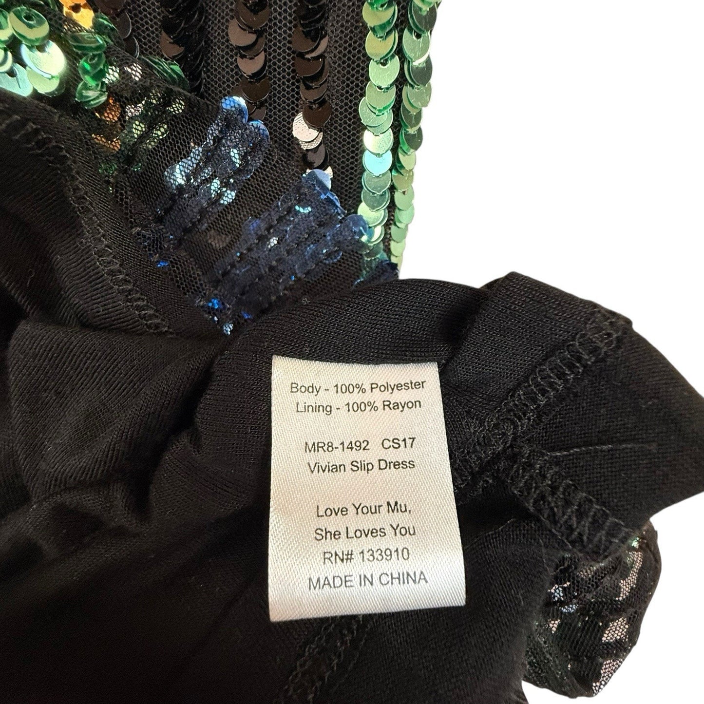 Show Me Your Mumu Rainbow Sequin Cami Dress XS Women's
