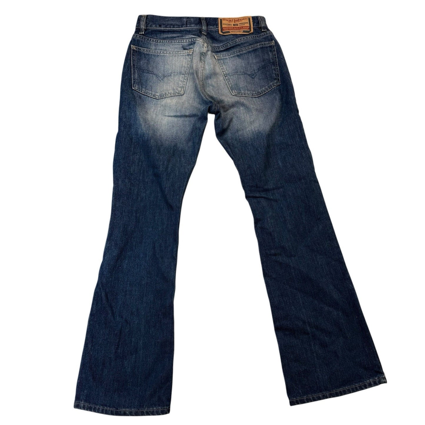 Diesel Industry Women's Bootcut Jeans Size 28 Made in Italy Y2K Denim