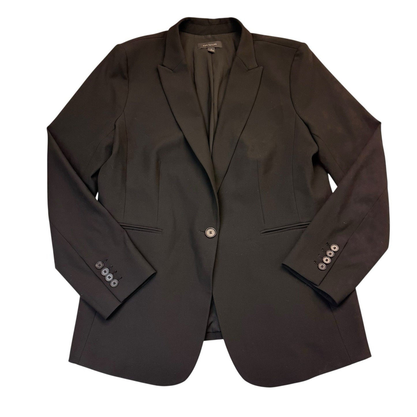 Ann Taylor Black Blazer & Skirt Suit, Set Women’s Size 14 Career Work Set