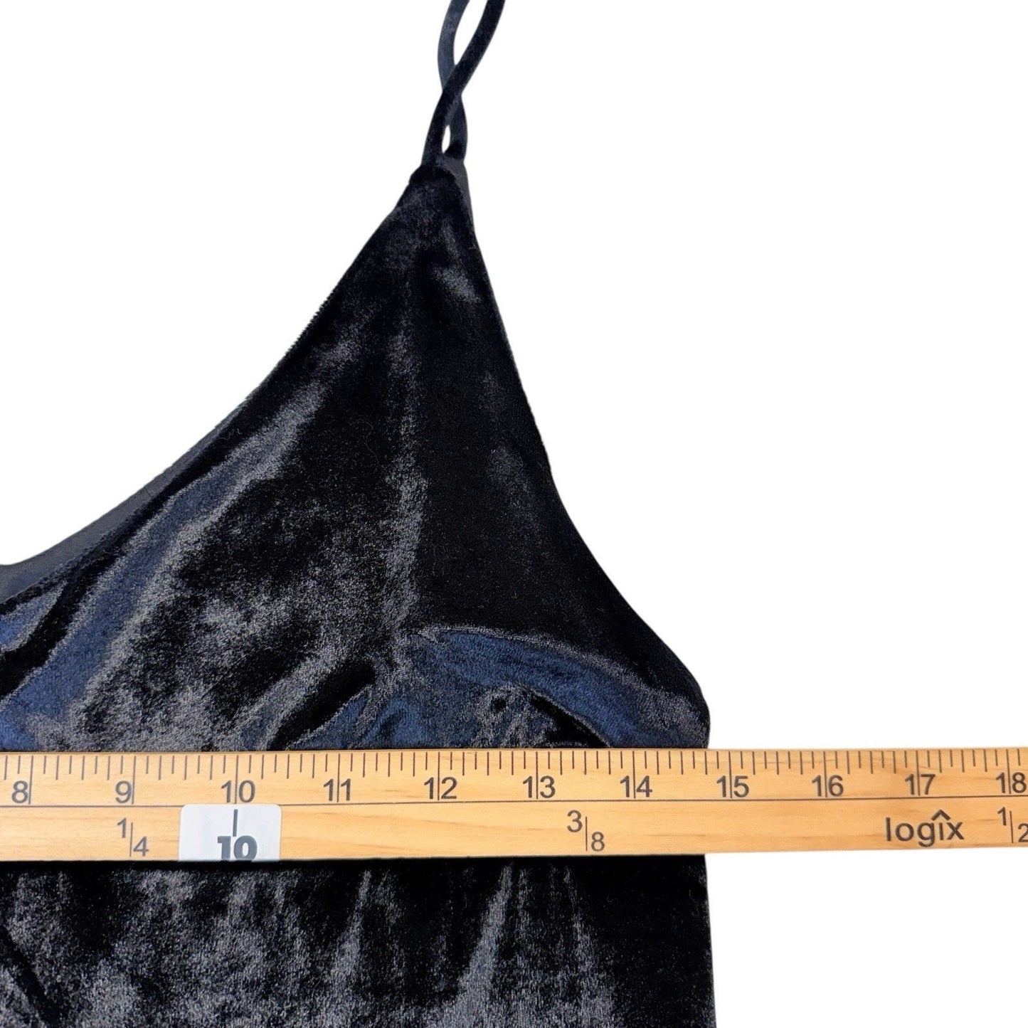 Kalani Hilliker for Alyce Paris Black Velvet Slip Dress XS Women's