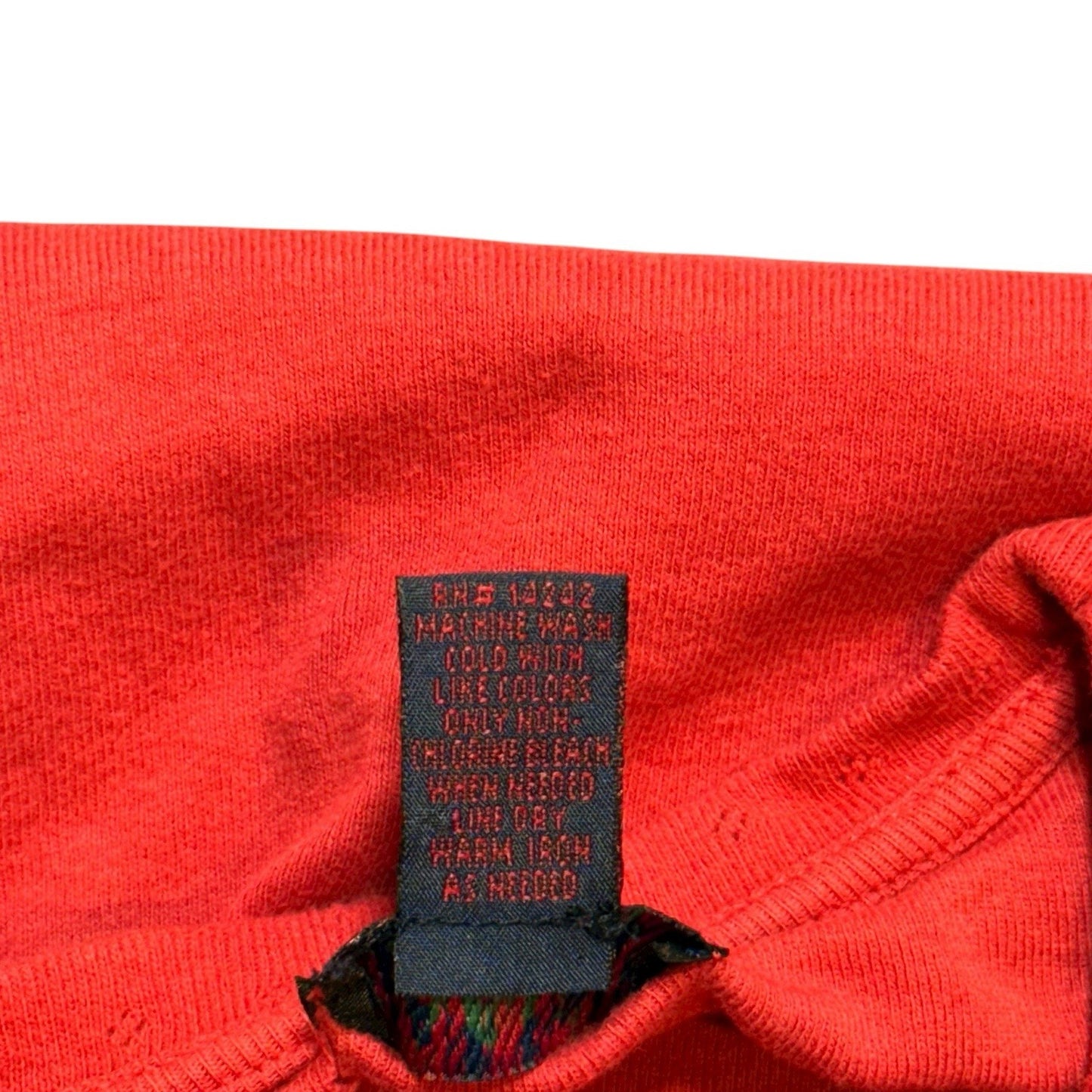 Vintage Y2K Ralph Lauren Black Label Red Cotton Long Sleeve Shirt Size M Women's Blouse
