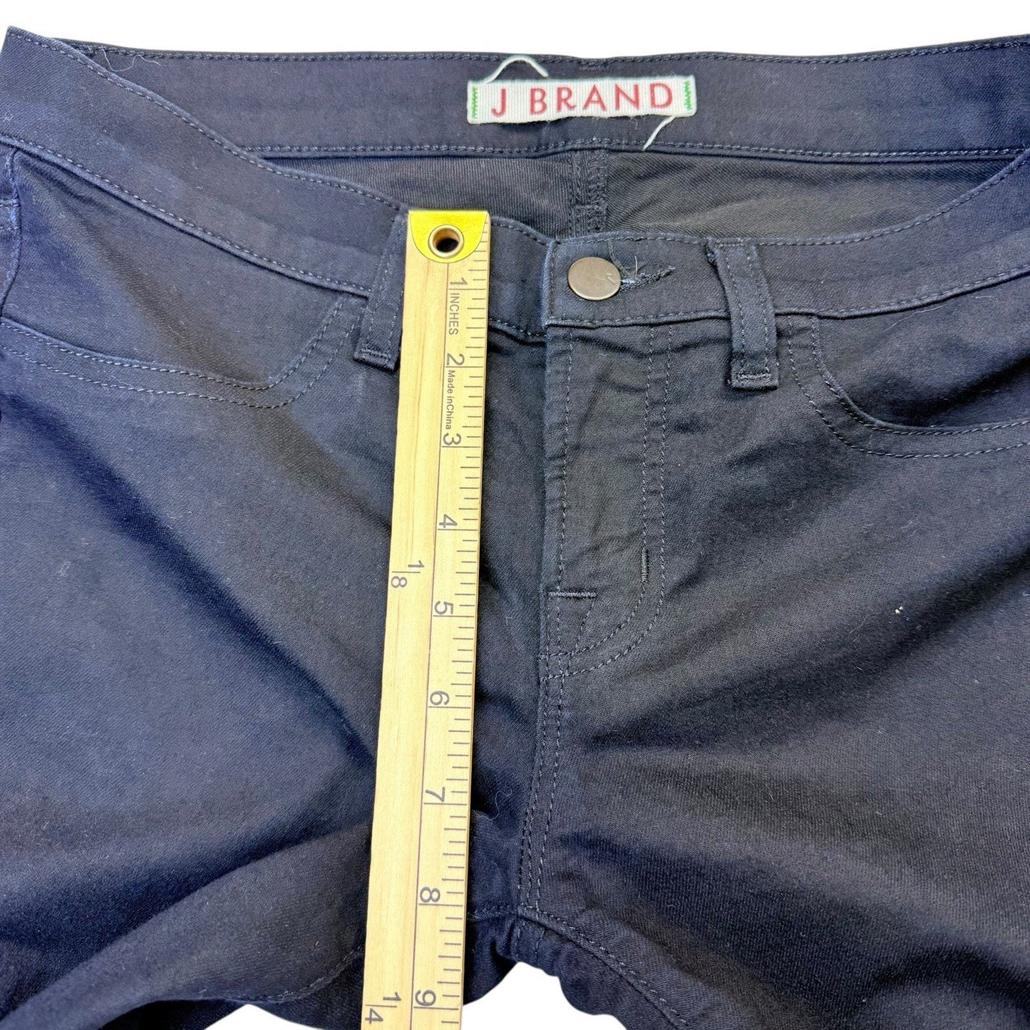 J Brand Pitch Jeans 27 Black Made in USA Straight Leg Women's