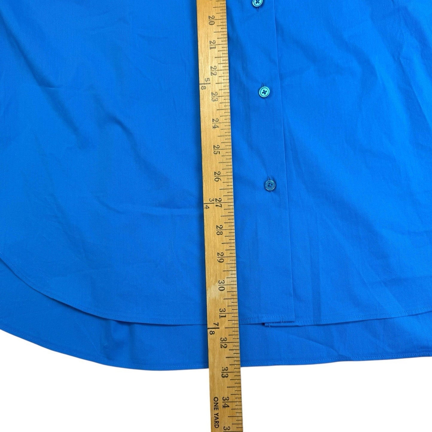 Alex Marie Blue Button Front Shirt Women’s Medium Long Sleeve Classic Fit Blouse