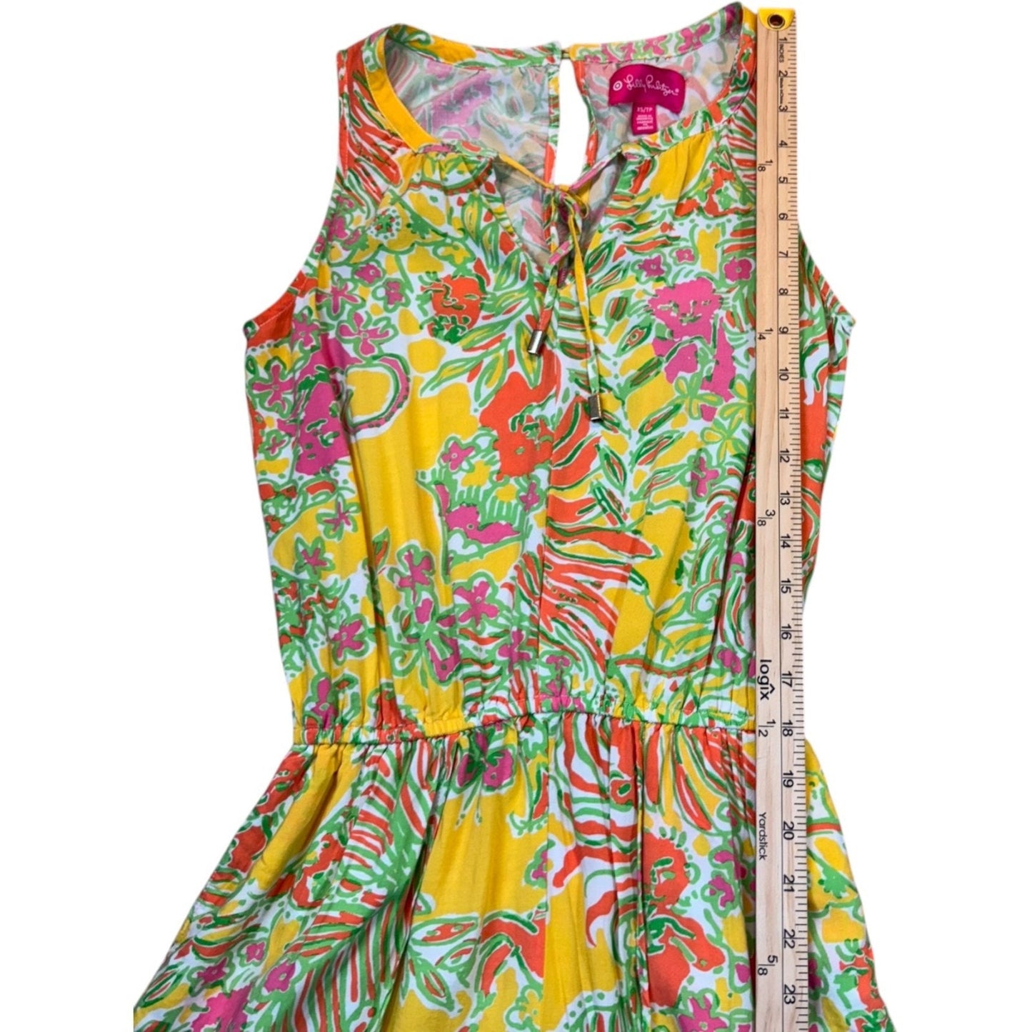 Lilly Pulitzer Women's Size XS Petite Sleeveless Tropical Romper