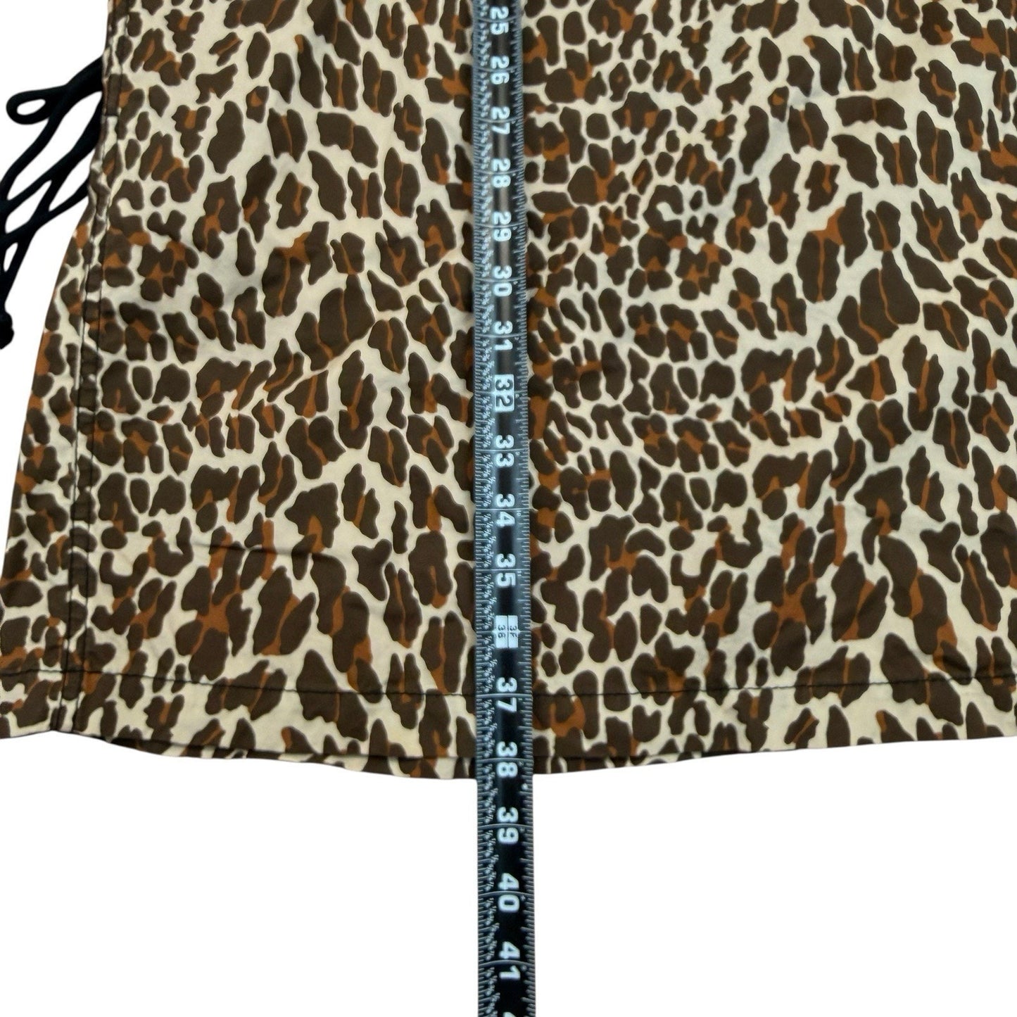 Tory Burch Leopard Print Tunic Dress Size 10 Side Tie Women's