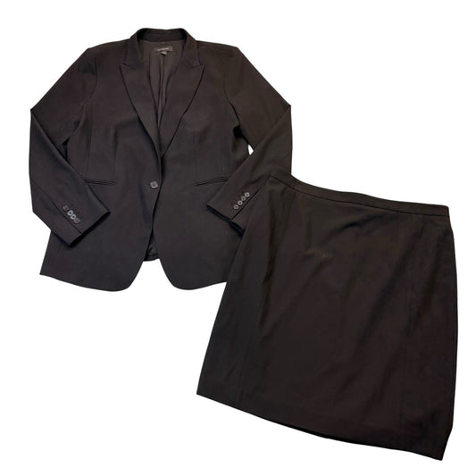 Ann Taylor Black Blazer & Skirt Suit, Set Women’s Size 14 Career Work Set
