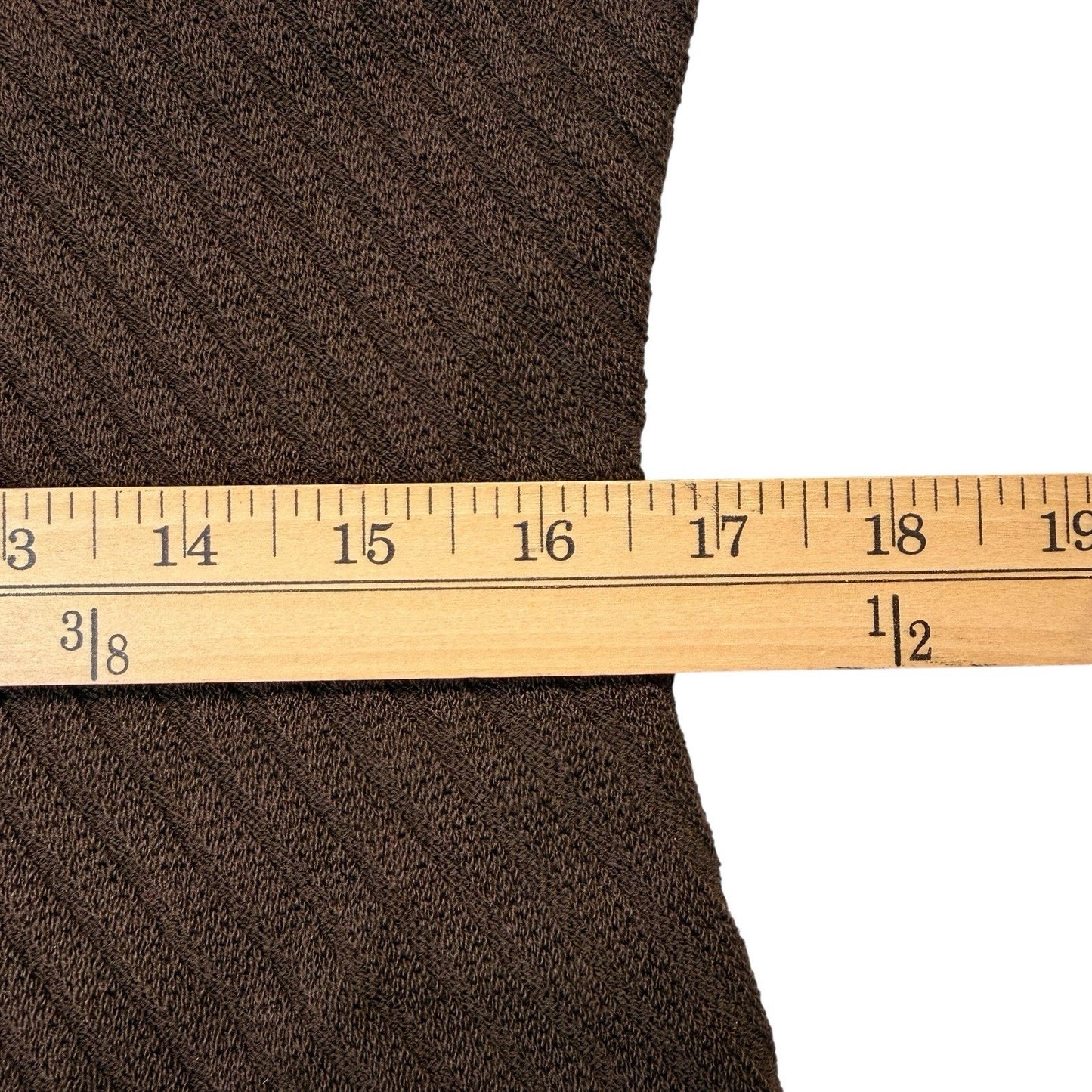 St. John Colorblock Knit Dress Women’s 12 Brown Ivory Sleeveless Wool
