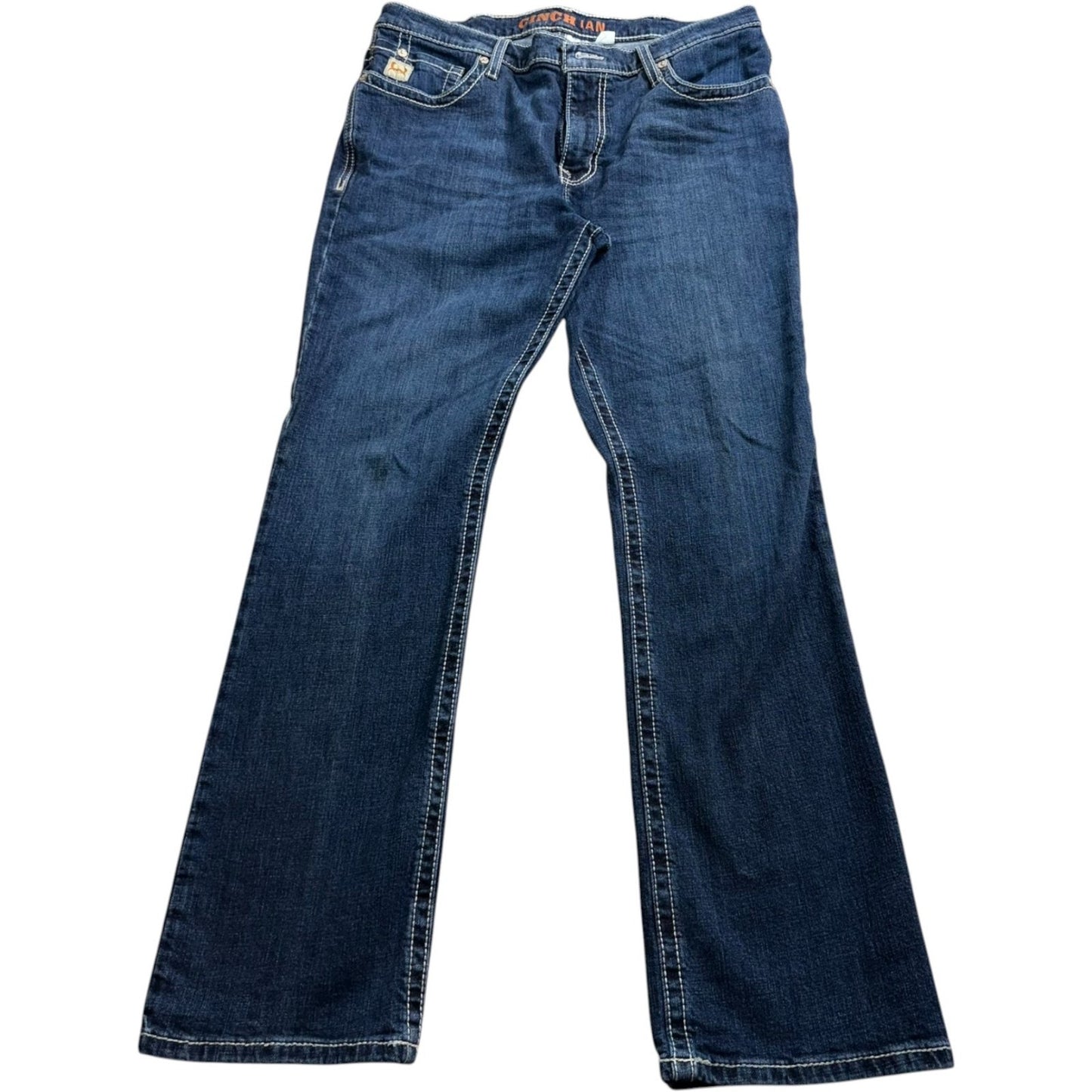 Cinch Ian Jeans Men’s 36x32 Dark Wash Slim Fit Western Denim