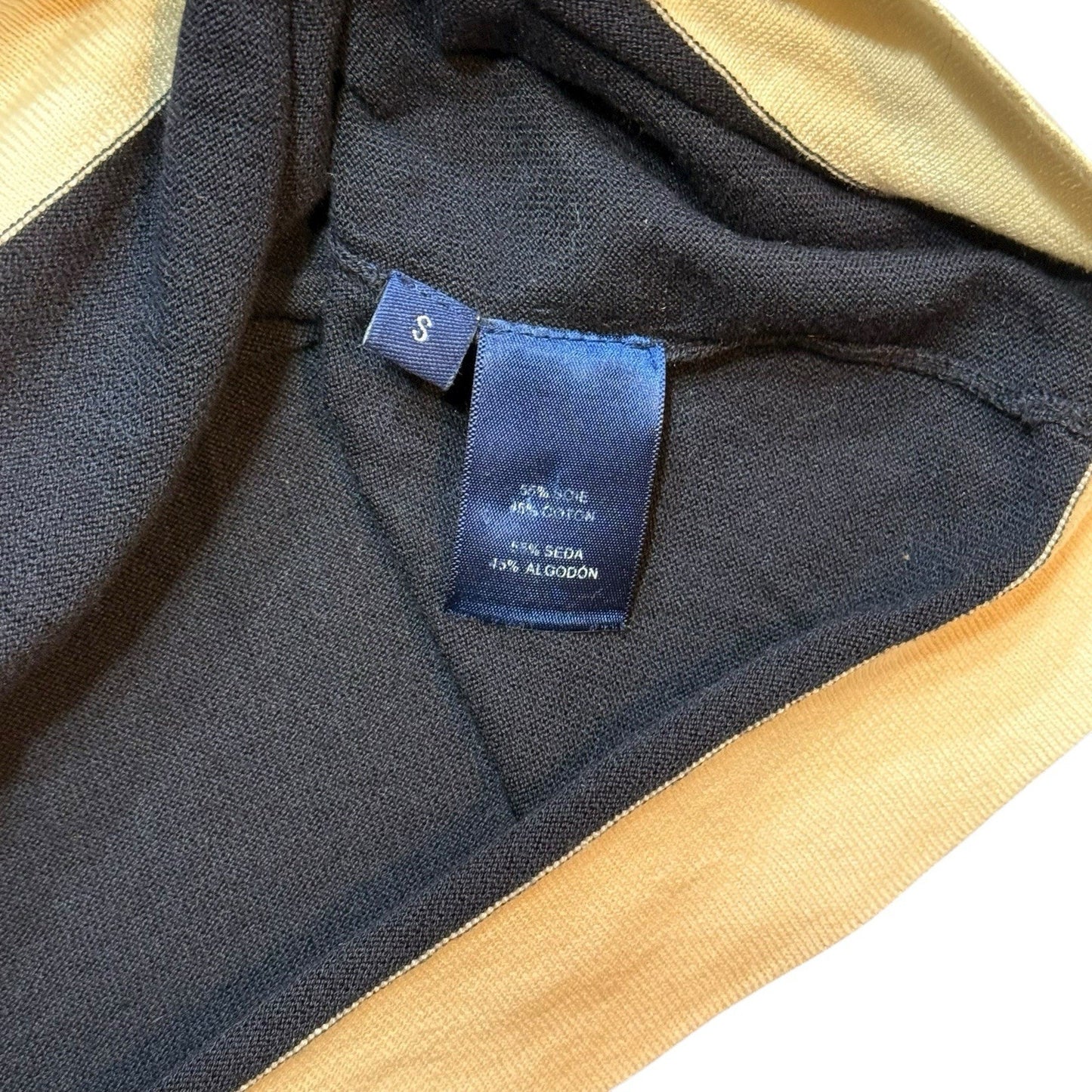 Doncaster Collection Women’s Black Cardigan & Tank Set Size Small Trim Gold Women's
