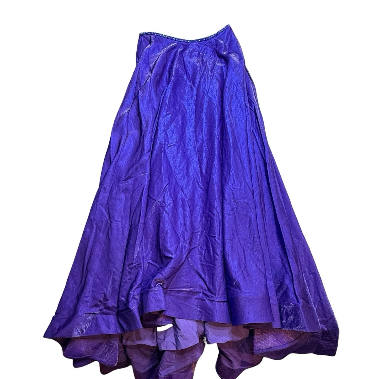 La Femme Women’s Size 12 Royal Blue Two-Piece Beaded Formal Prom Dress Long Gown