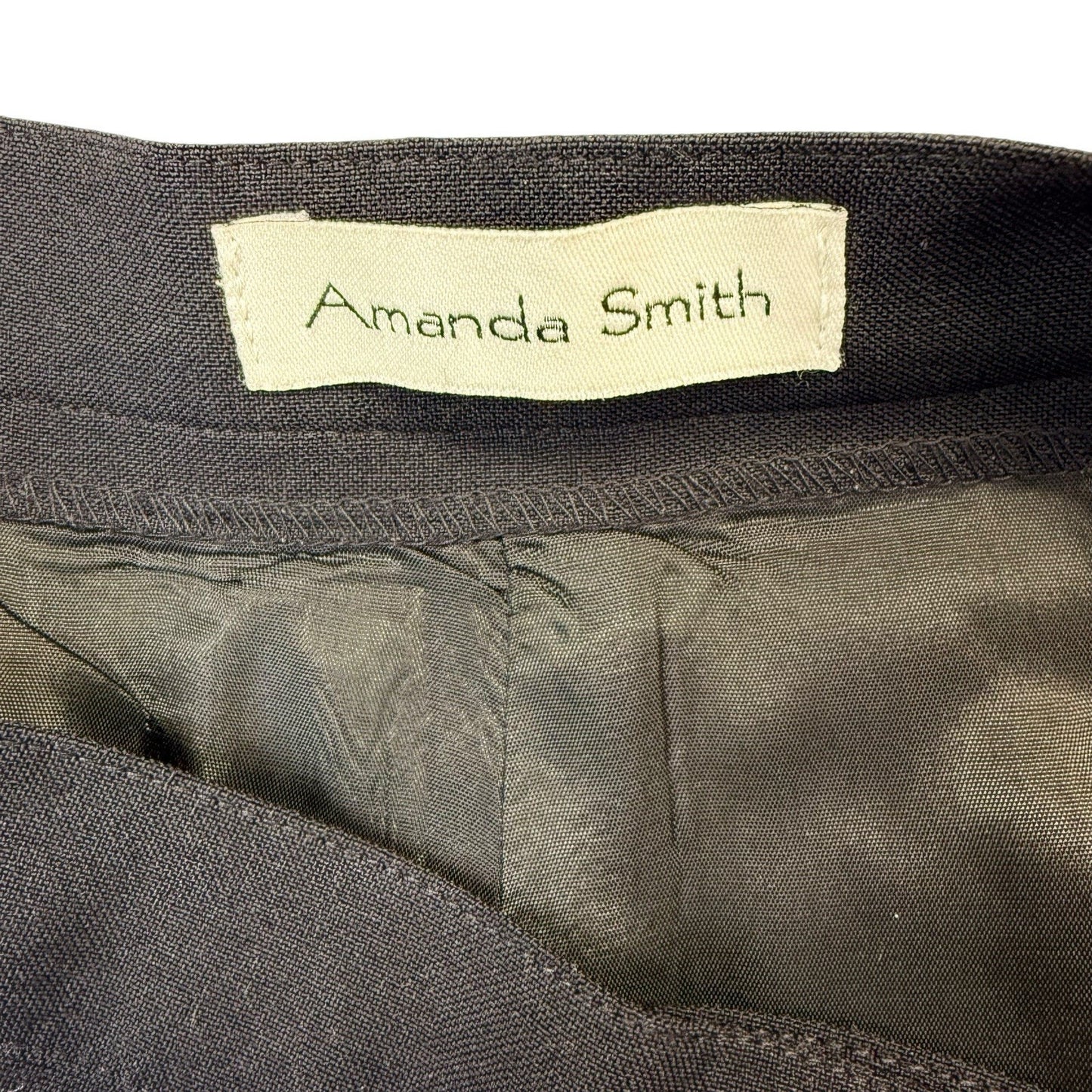 Amanda Smith Women’s Size 8 Navy Pantsuit Blazer Straight Leg Work Suit,Set