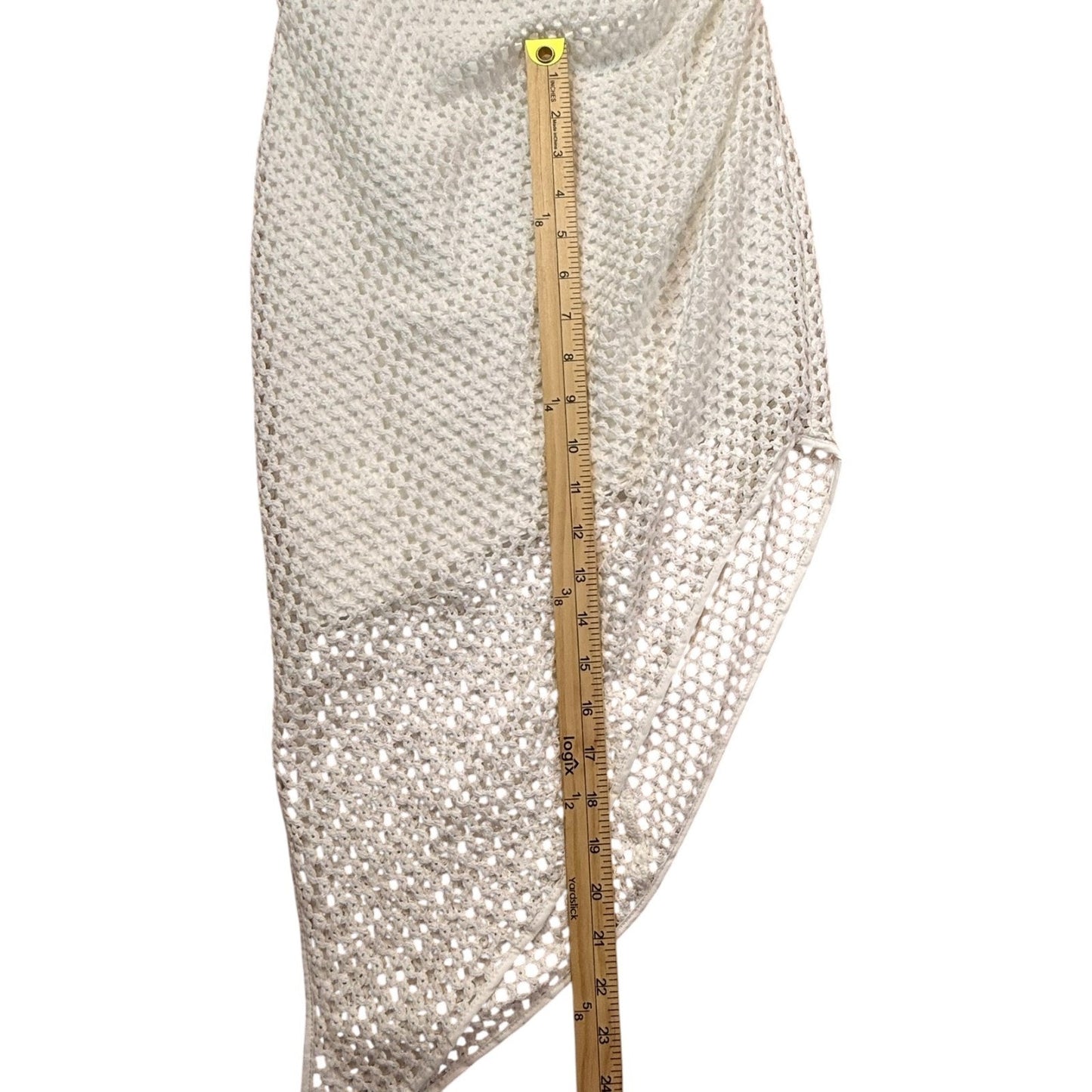 Amanda Uprichard Women's Size XS One-Shoulder White Asymmetrical Mesh Dress