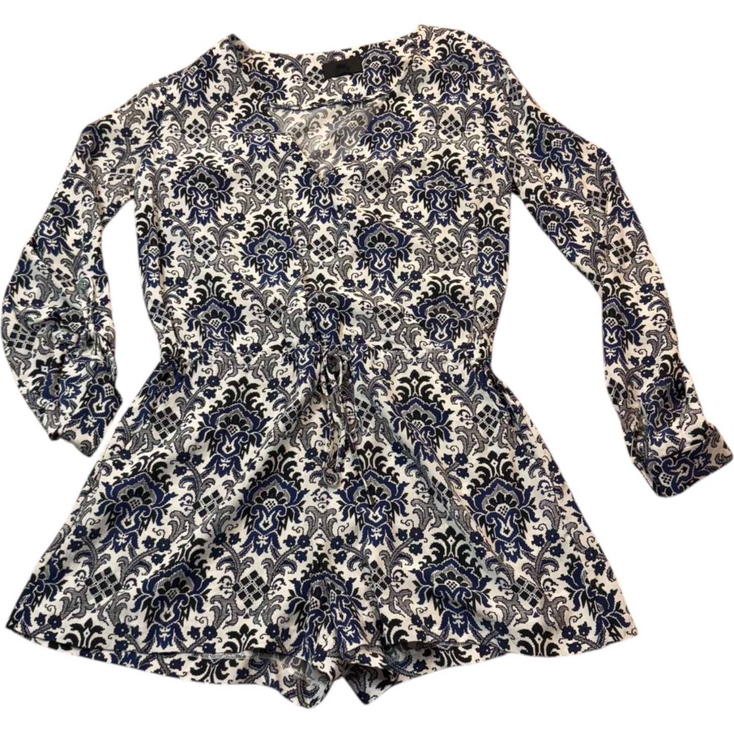 Inter Mix Women's Romper Small Long Sleeve Gorgeous Pattern