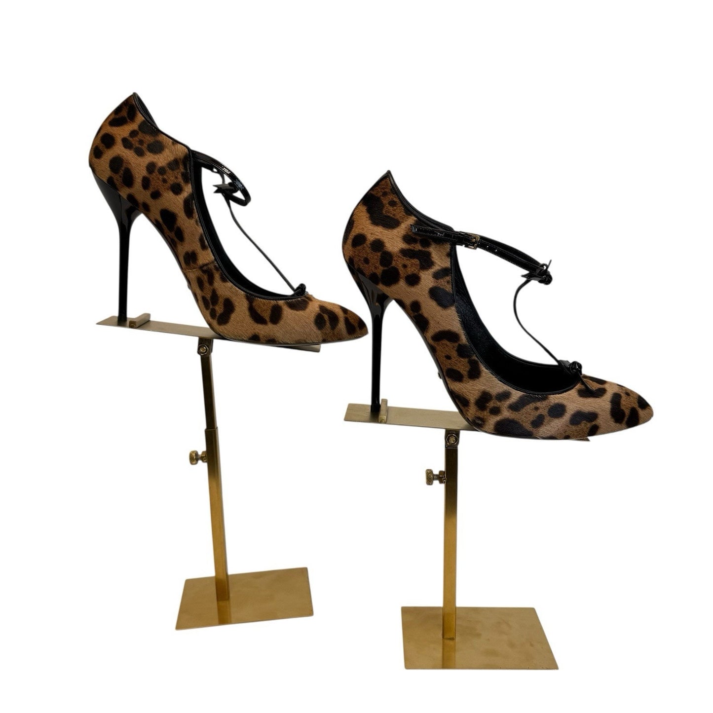 Gucci Leopard Haircalf Lace Up Pumps Heels 36.5 Stiletto Made Italy NIB Women's Shoes