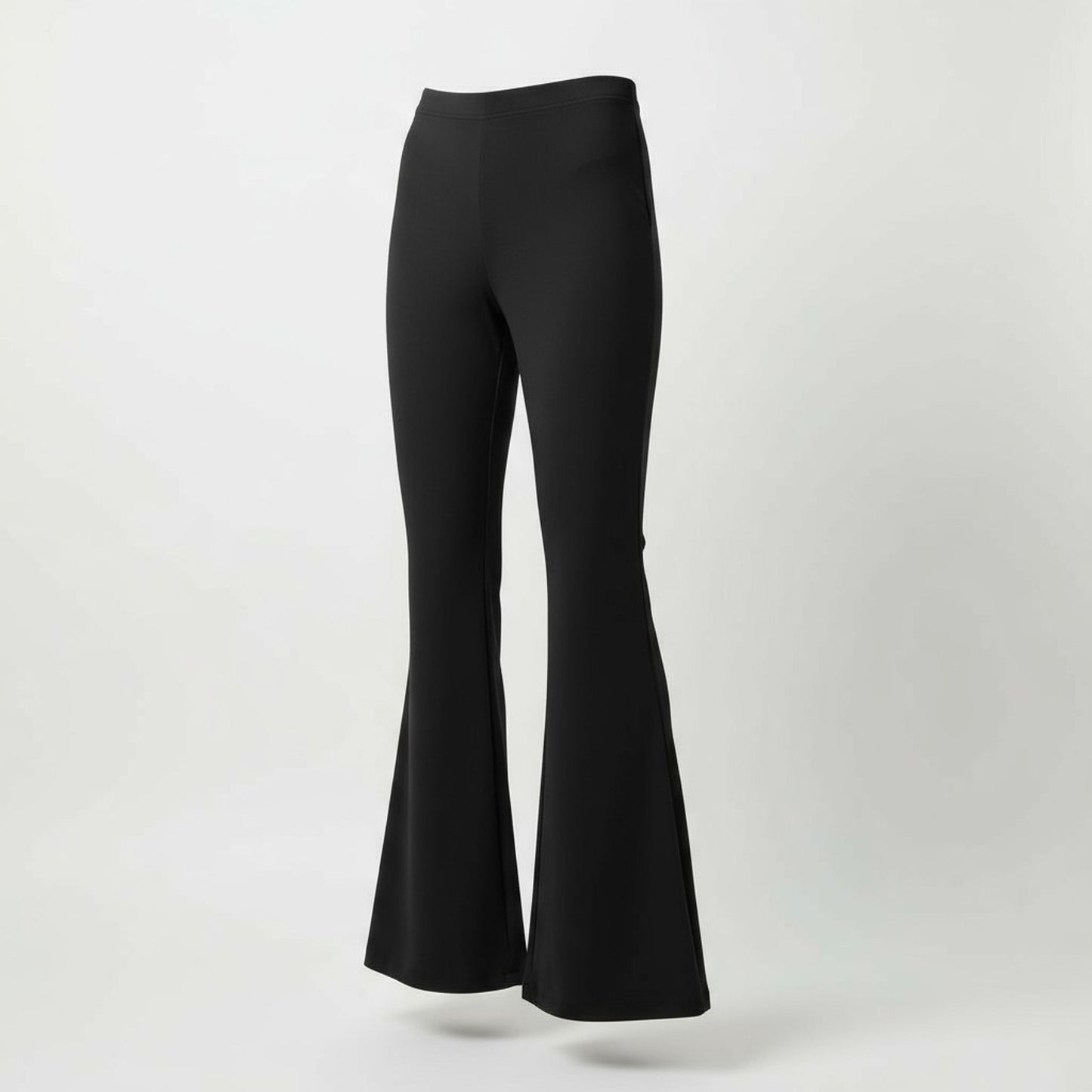 The Andamane Women’s Black Flared Pants Size 4/26 High Waist Stretch Trousers
