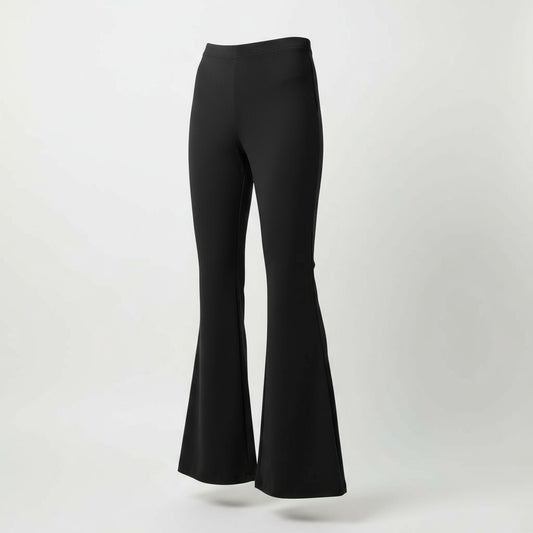 The Andamane Women’s Black Flared Pants Size 4/26 High Waist Stretch Trousers