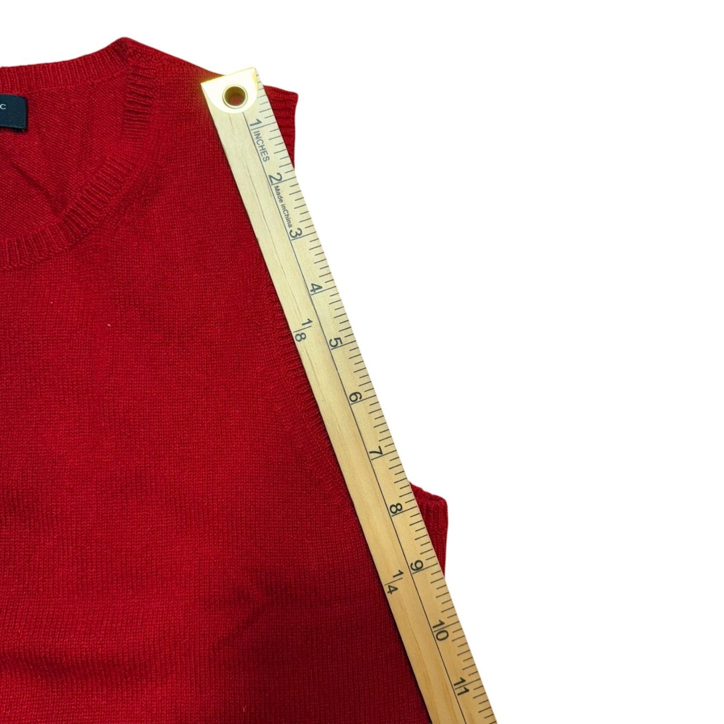 Vintage Banana Republic Italian Cashmere Sweater Vest Red Women’s Small