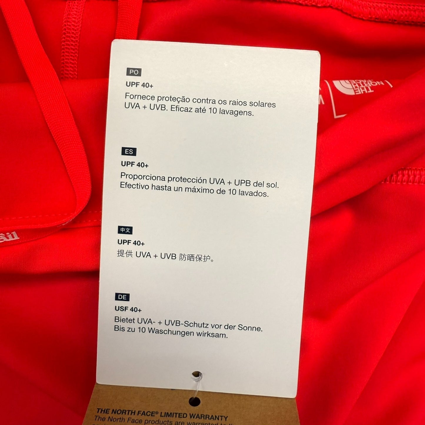 NEW The North Face Women's Size Large Red Fitted Athletic Trail Pants UPF 40+