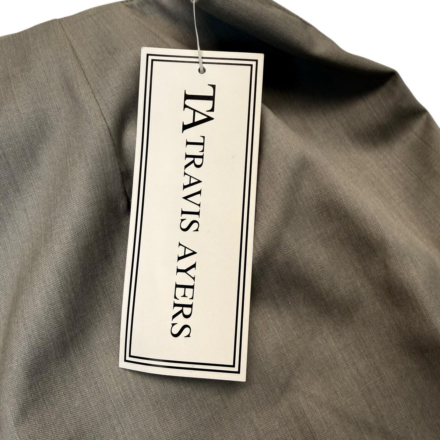 Travis Ayers Women’s Size 18 Wool Blend Skirt Suit Taupe Blazer Set NWT