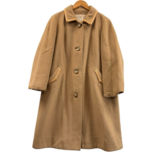 Vintage Camel Wool Coats Warren of Stafford Long Overcoat Classic Tailored Women's