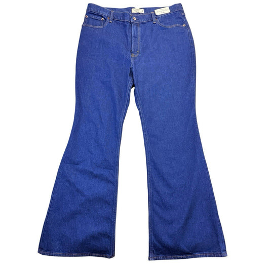 Abercrombie & Fitch Vintage Flare Jeans Women's 33x16R Blue High Rise NWT