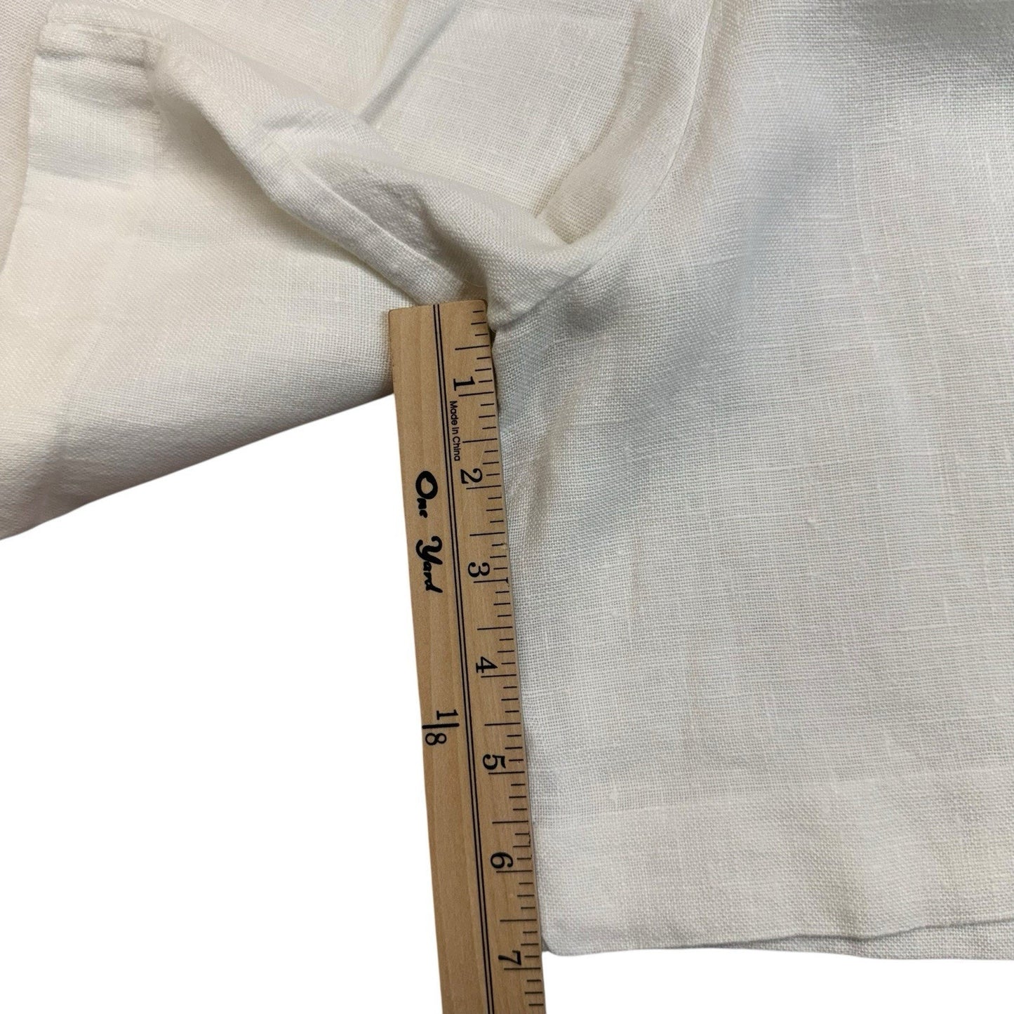 Vintage Y2K Ralph Lauren Linen Shorts Women’s 6 Ivory High Rise Pleated