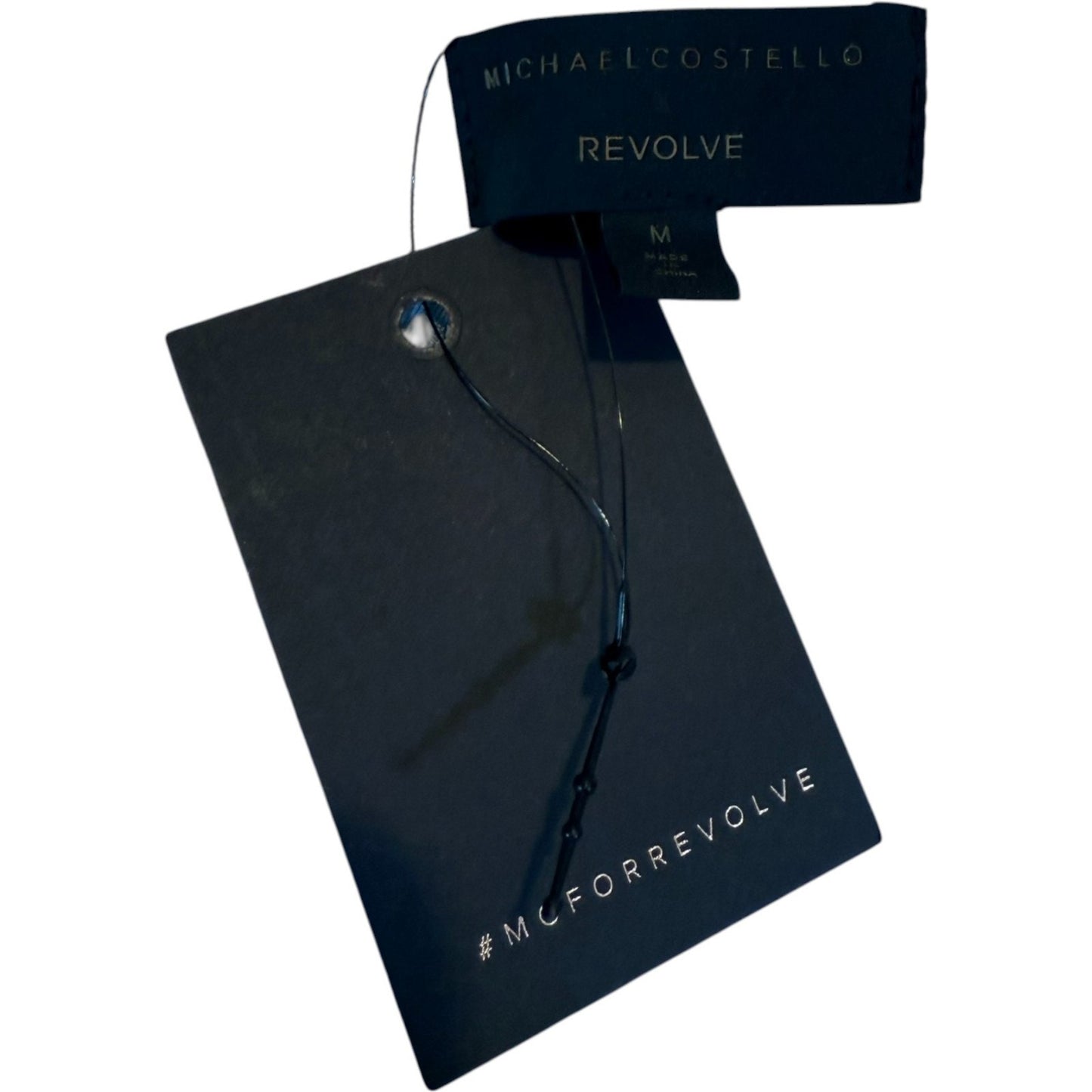 Michael Costello x Revolve One Shoulder Blue Mini Dress NWT Size M Cocktail Ava Women's