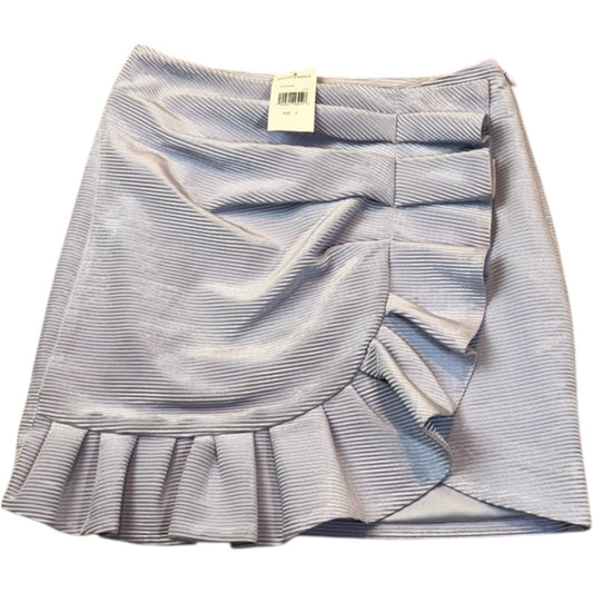 NEW Jonathan Simkhai Women's Size 0 Asymmetrical Lilac Zip Skirt MSRP $110