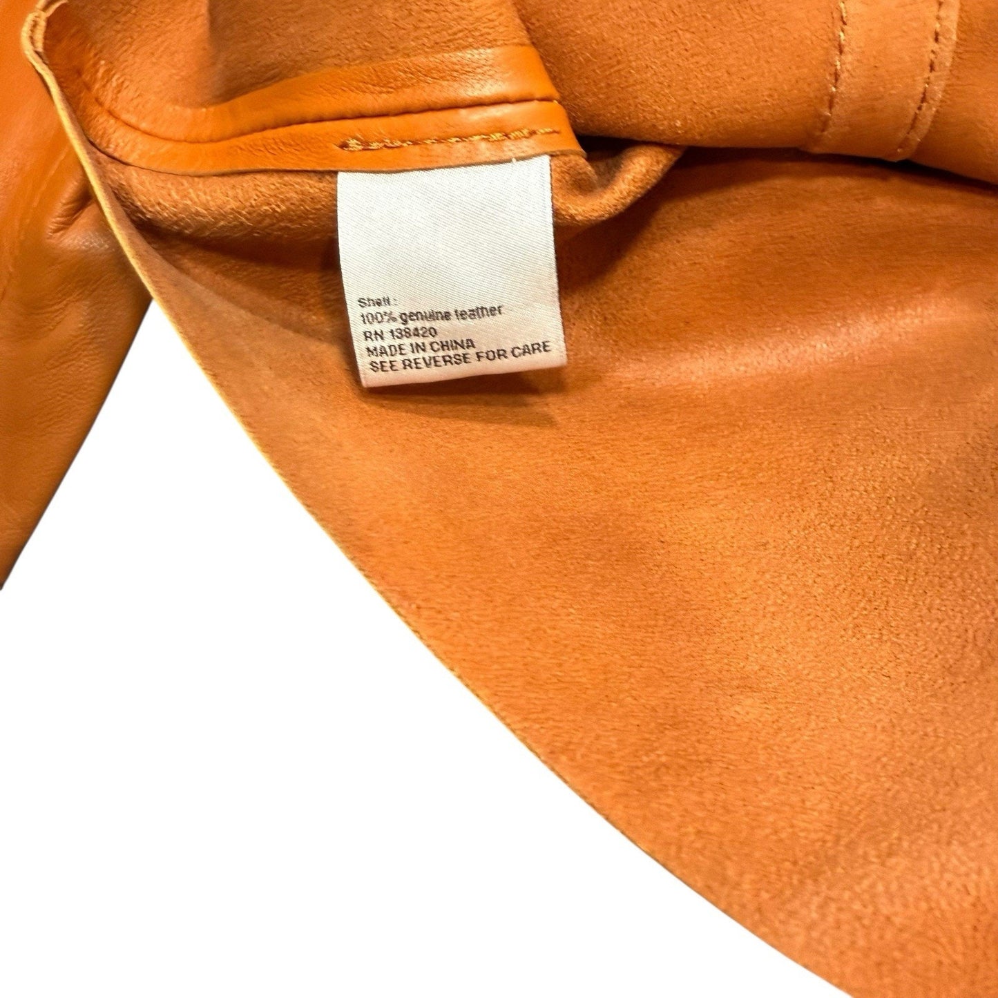 Per Se by Carlisle Women’s Genuine Leather Jacket Caramel Brown Size 8