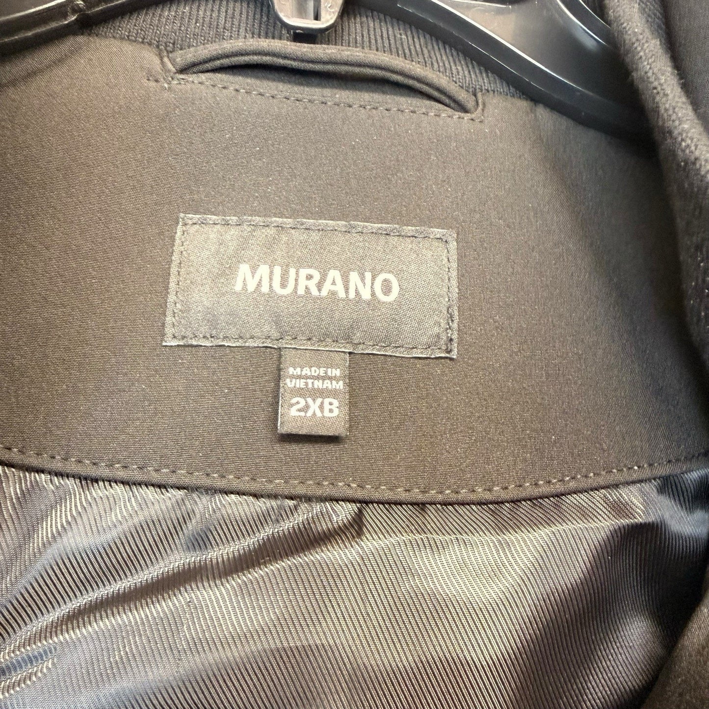 Men's Murano Big Man Performance Jacket 2XB NWT Water Wind Resistant Black MSRP $199+