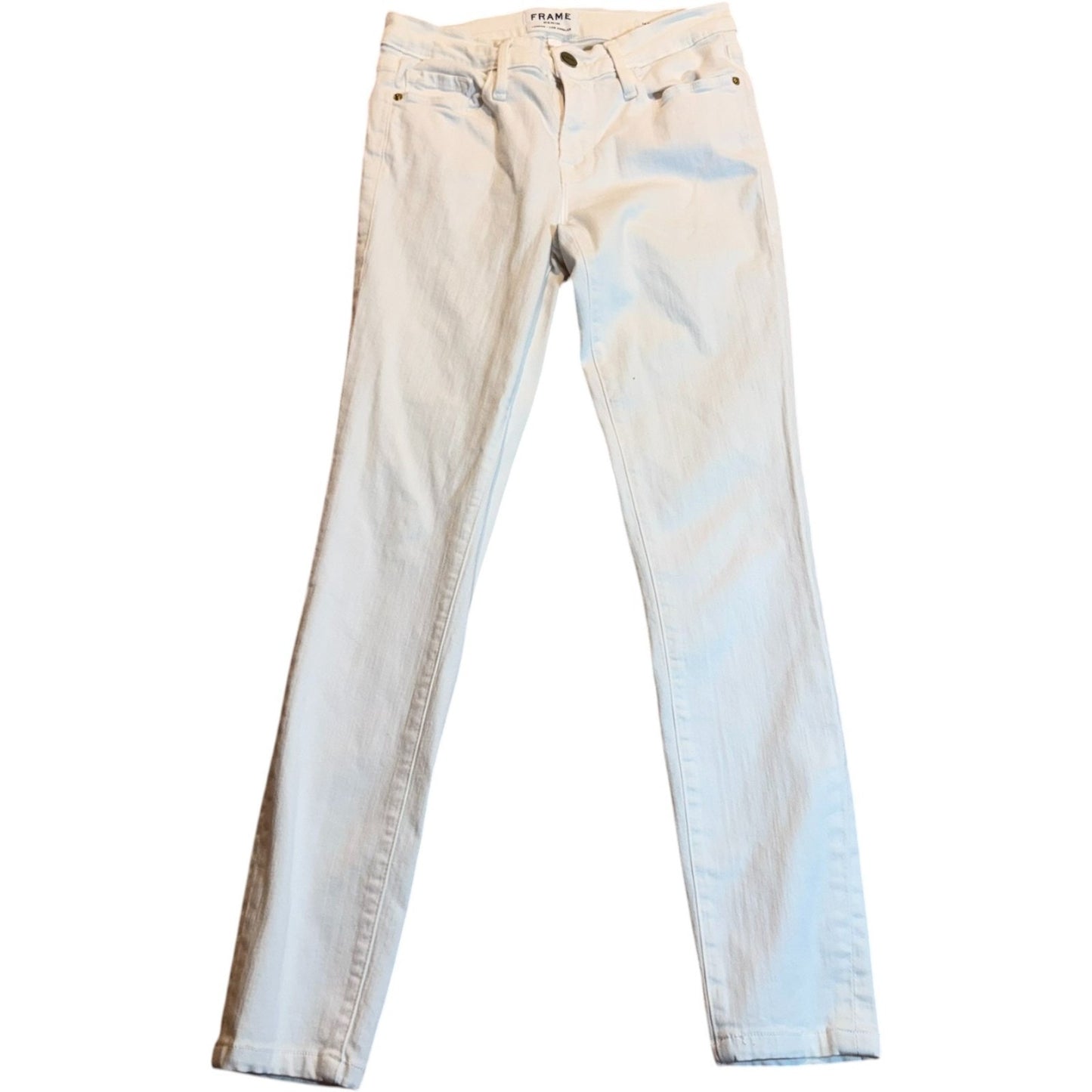FRAME Denim Women’s Size 27 Le Skinny De Jeanne White Stretch Jeans