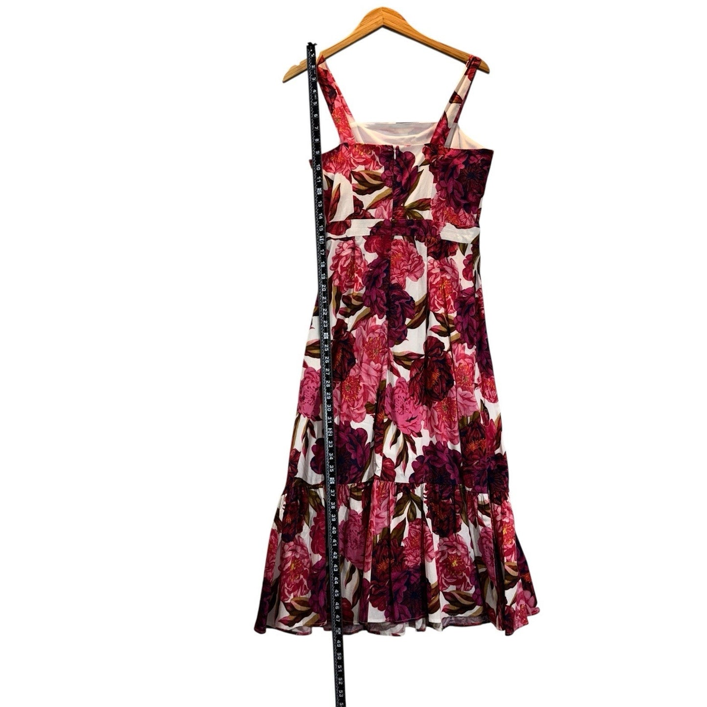 Sam Edelman Floral Maxi Dress Women’s Sz 8 Sleeveless Ruffle Hem Summer NEW $138