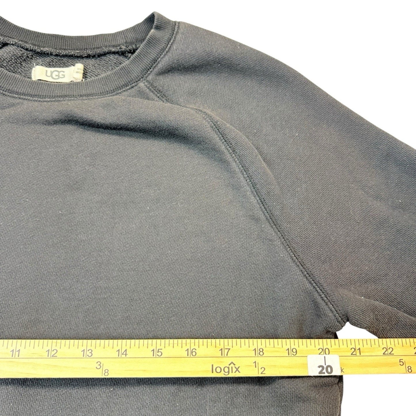 UGG Crewneck Sweatshirt Women's Medium Gray Lounge Logo Hem