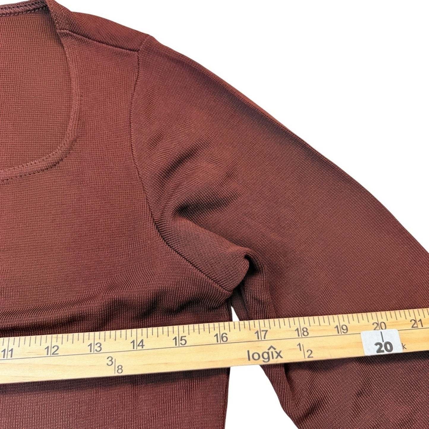Vintage French Rags Brenda French Rayon Top Small Brown USA Women's Blouse