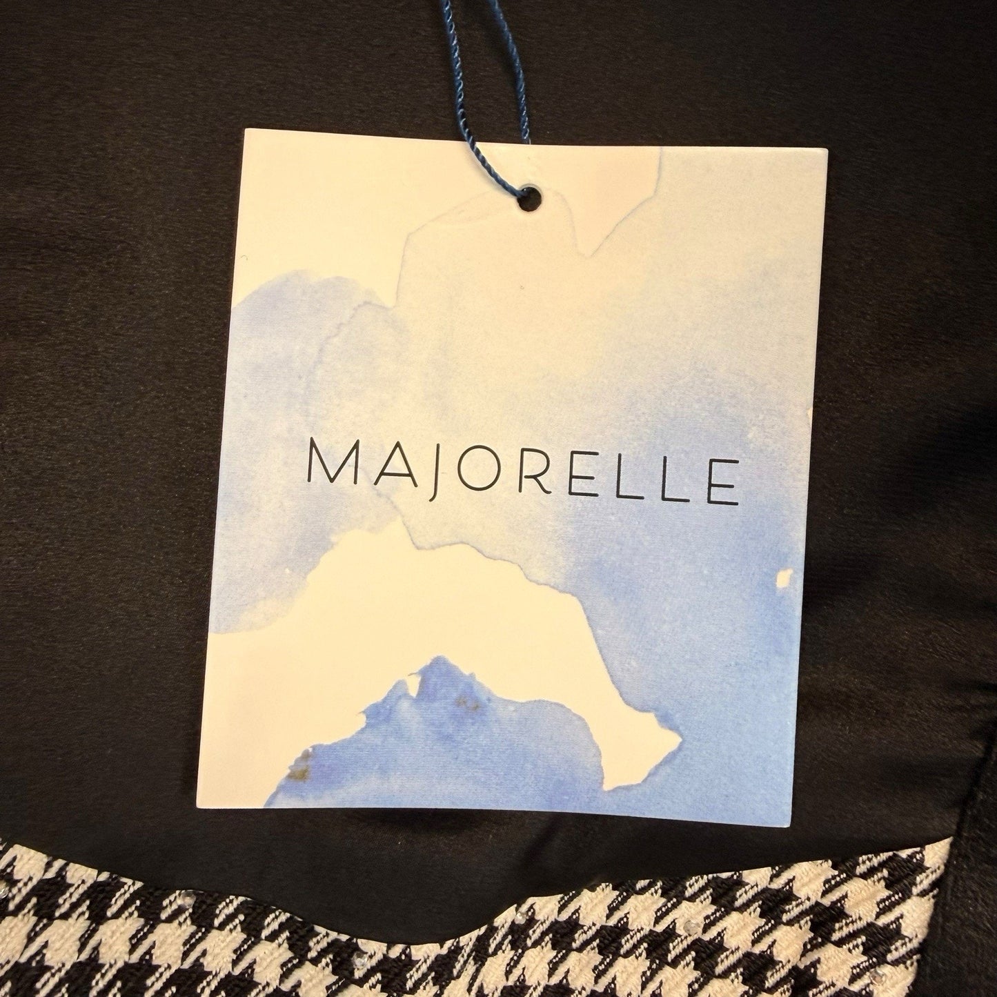 MAJORELLE Houndstooth 2PC Set Top L Skirt M NWT Women's
