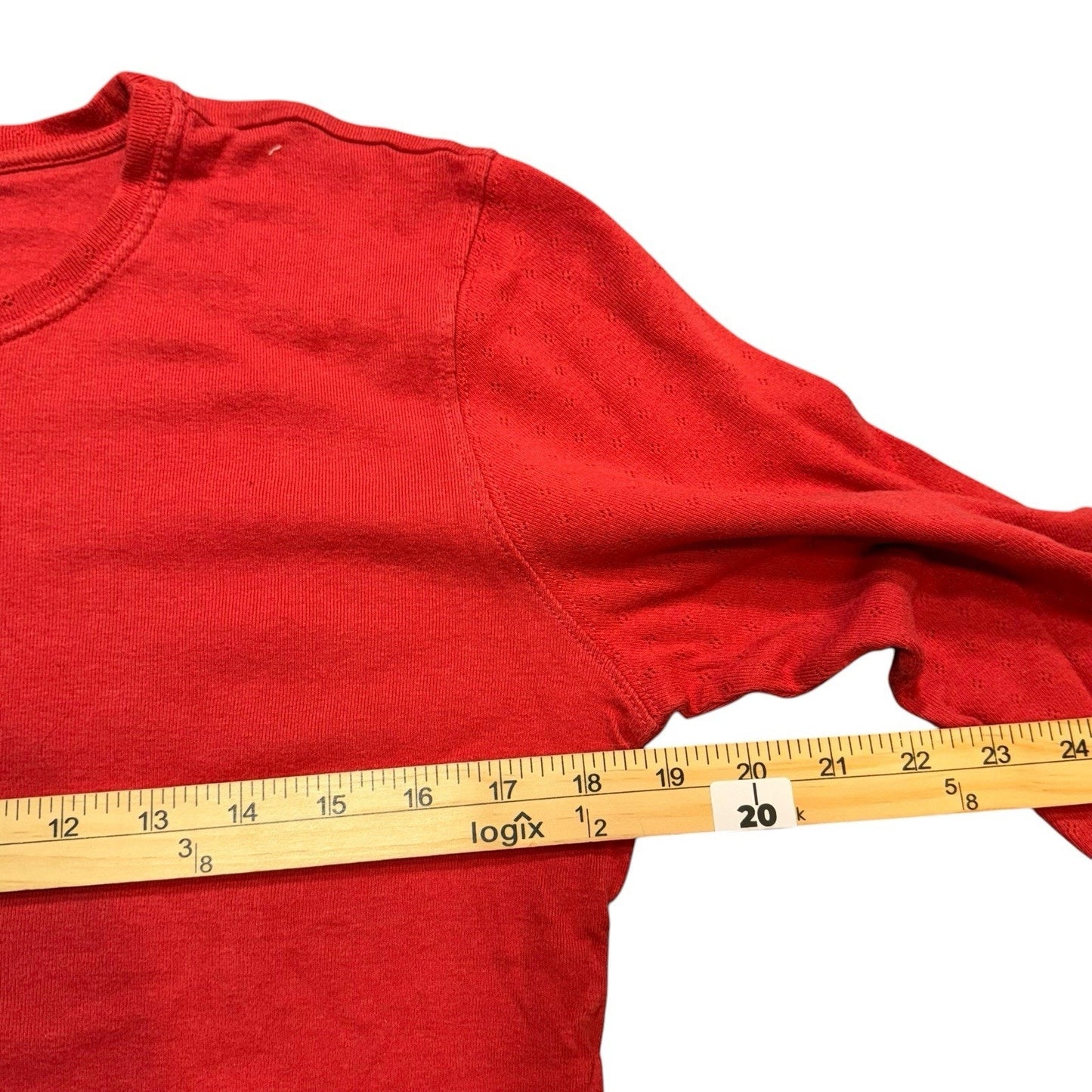 Vintage Y2K Ralph Lauren Black Label Red Cotton Long Sleeve Shirt Size M Women's Blouse