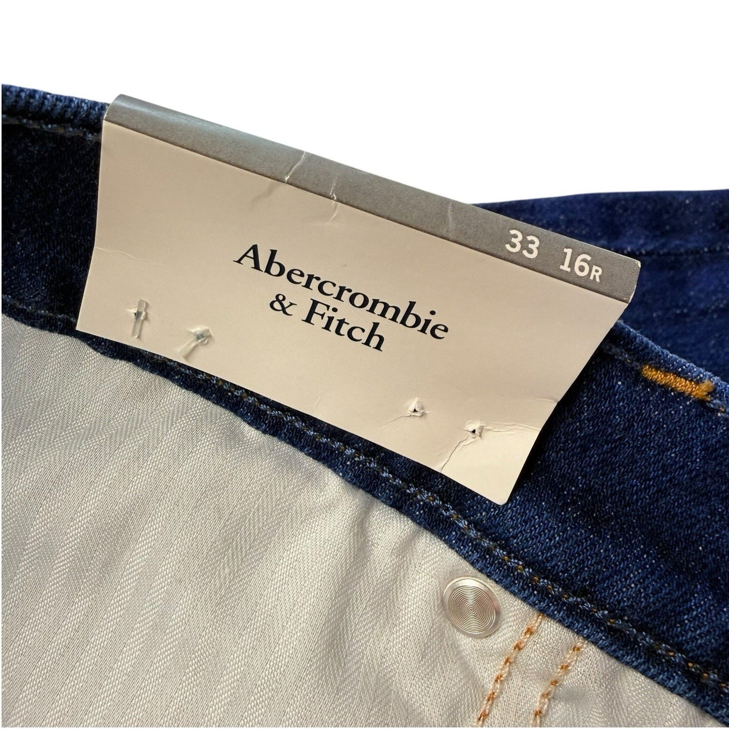 Abercrombie & Fitch Vintage Flare Jeans Women's 33x16R Blue High Rise NWT