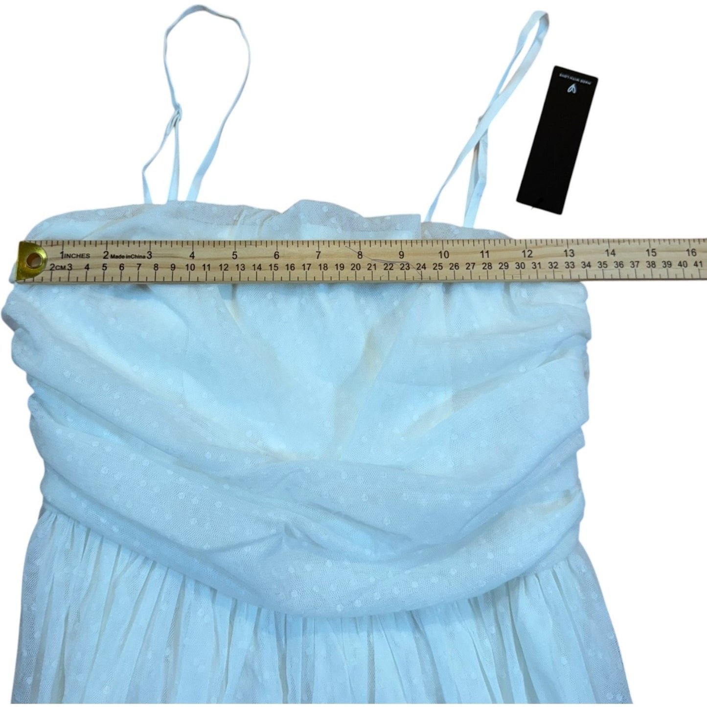 NEW Lulus Women's Size Small Spaghetti Strap Ruched Empire Waist Dress