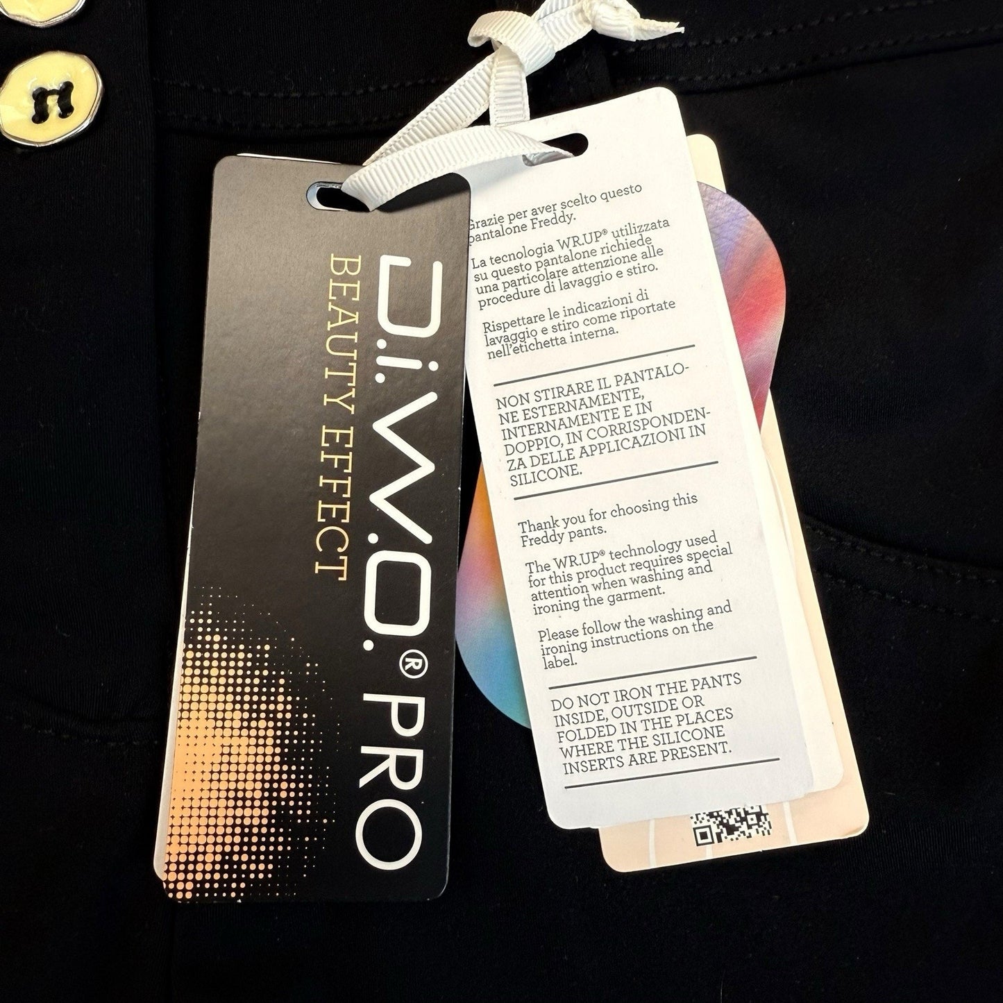 Freddy WR.UP Black Shaping Pants Women's Medium NWT D.I.W.O Pro Stretch