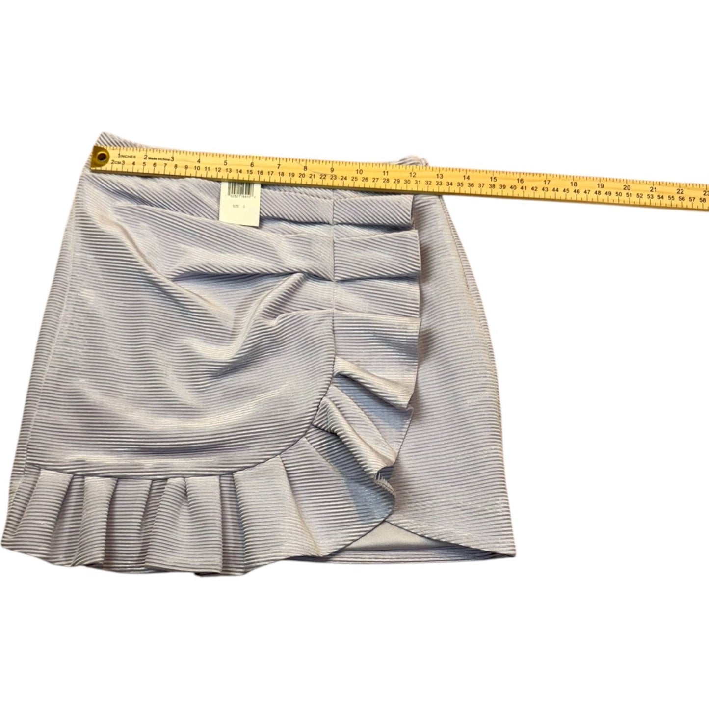 NEW Jonathan Simkhai Women's Size 0 Asymmetrical Lilac Zip Skirt MSRP $110