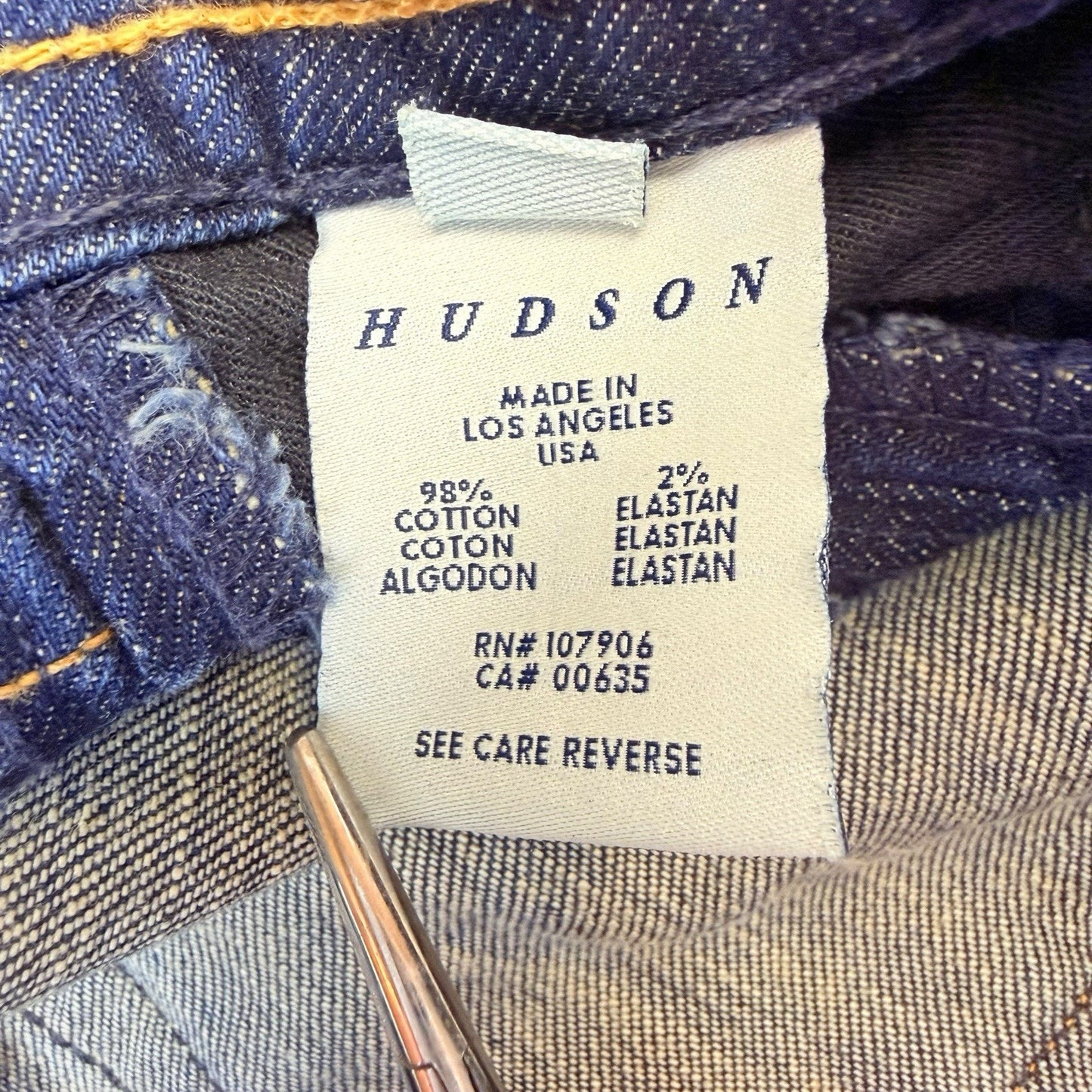Hudson Flare Jeans Size 28 Dark Wash Made in USA Stretch Women's