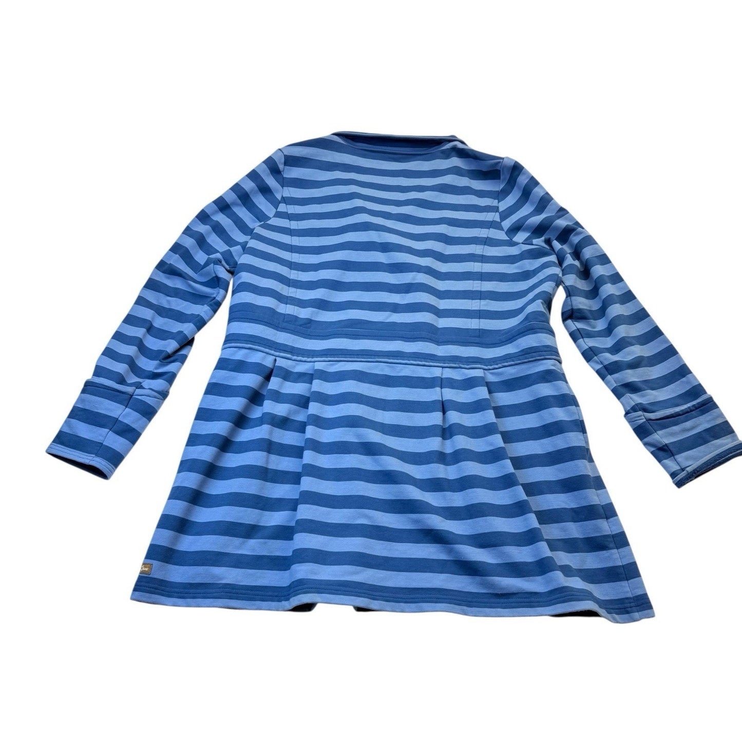 Matilda Jane Blue Stripe Button Front Knit Dress XL Women's