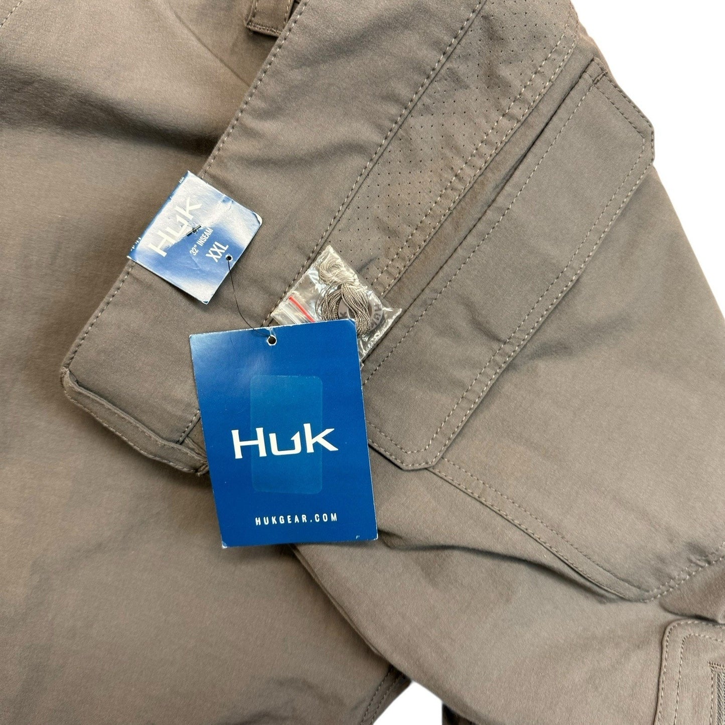 Huk Men's Performance Pants Gray Size XXL Fishing Outdoor Quick Dry Stretch NWT