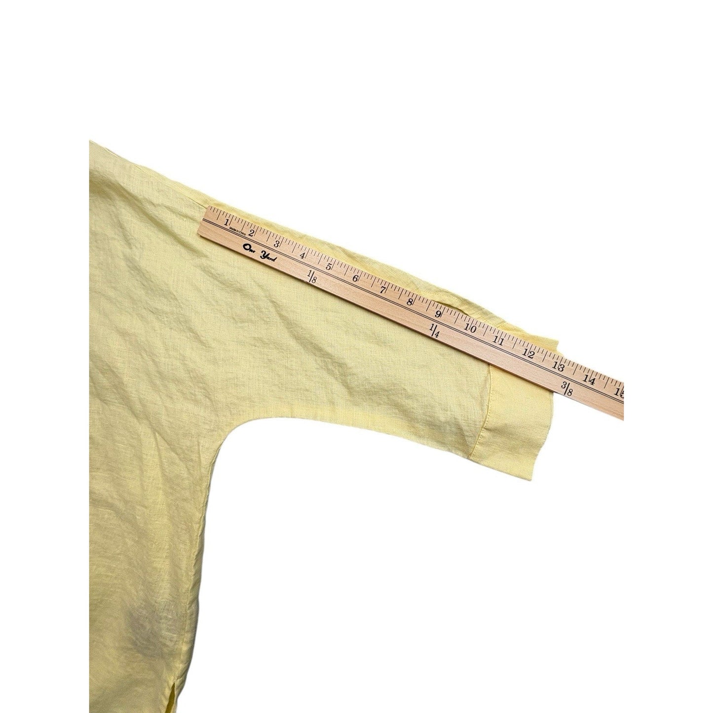 Lafayette 148 Women's Small Blouse Yellow New York Linen